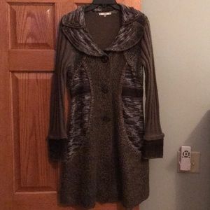 Adorable Sweater Coat. Beautiful detail!